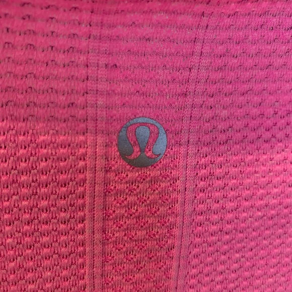 Pink and Grey Long Sleeve Lululemon Top - Picture 3 of 3